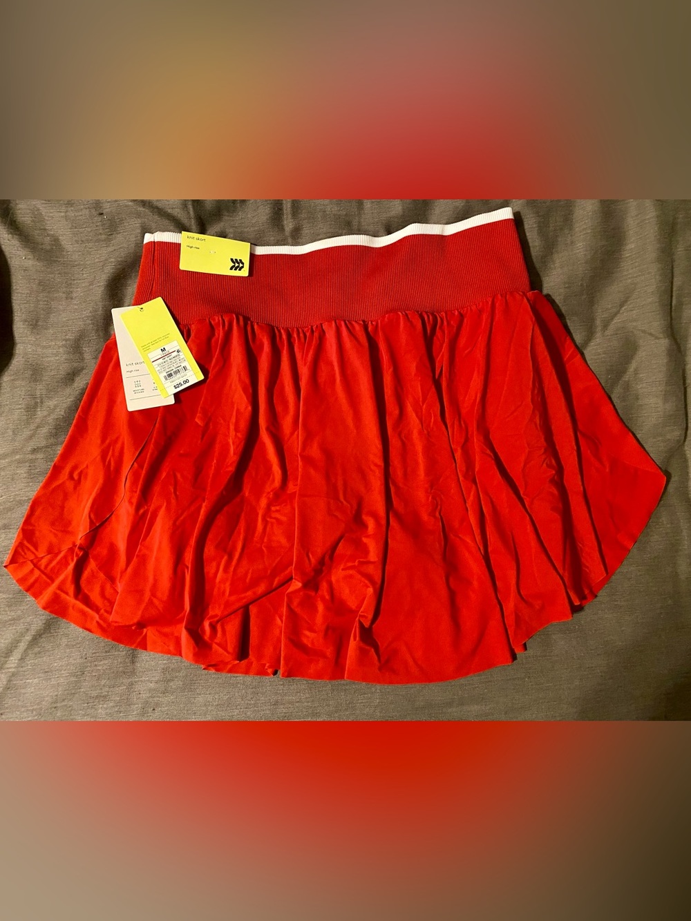 all in motion Red Circle Skater Skirt with Knit Waistband